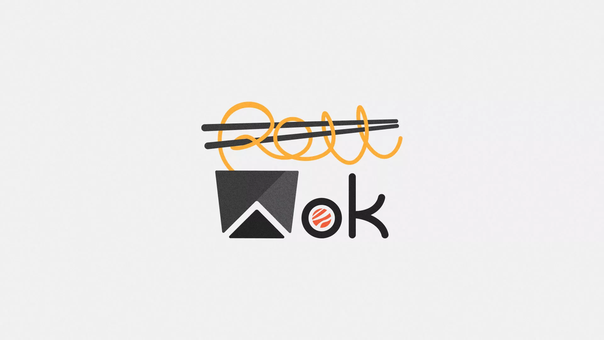 Разработка логотипа в Арамиле для суши-бара «Roll Wok Club» Разработка логотипа в Арамиле для суши-бара «Roll Wok Club»